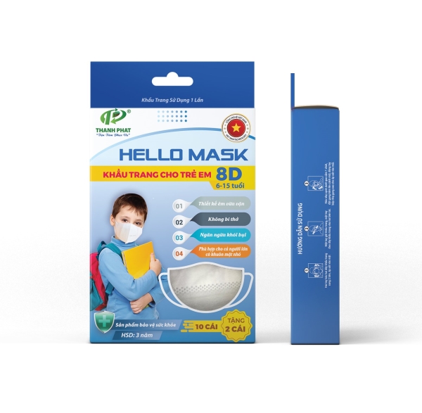 Khẩu trang y tế Hello Mask 8D